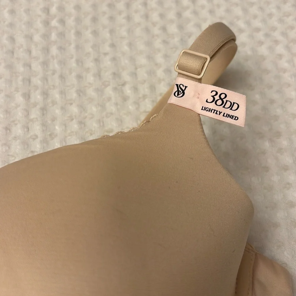 NEW! $50 VICTORIA’S SECRET 38DD(E) Lightly Lined Demi Bra BEIGE Padded Underwire - Picture 12 of 15